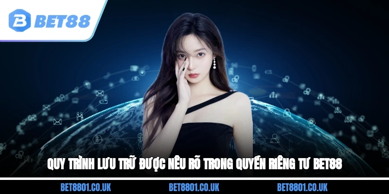 Quy trình lưu trữ được nêu rõ trong quyền riêng tư Bet88